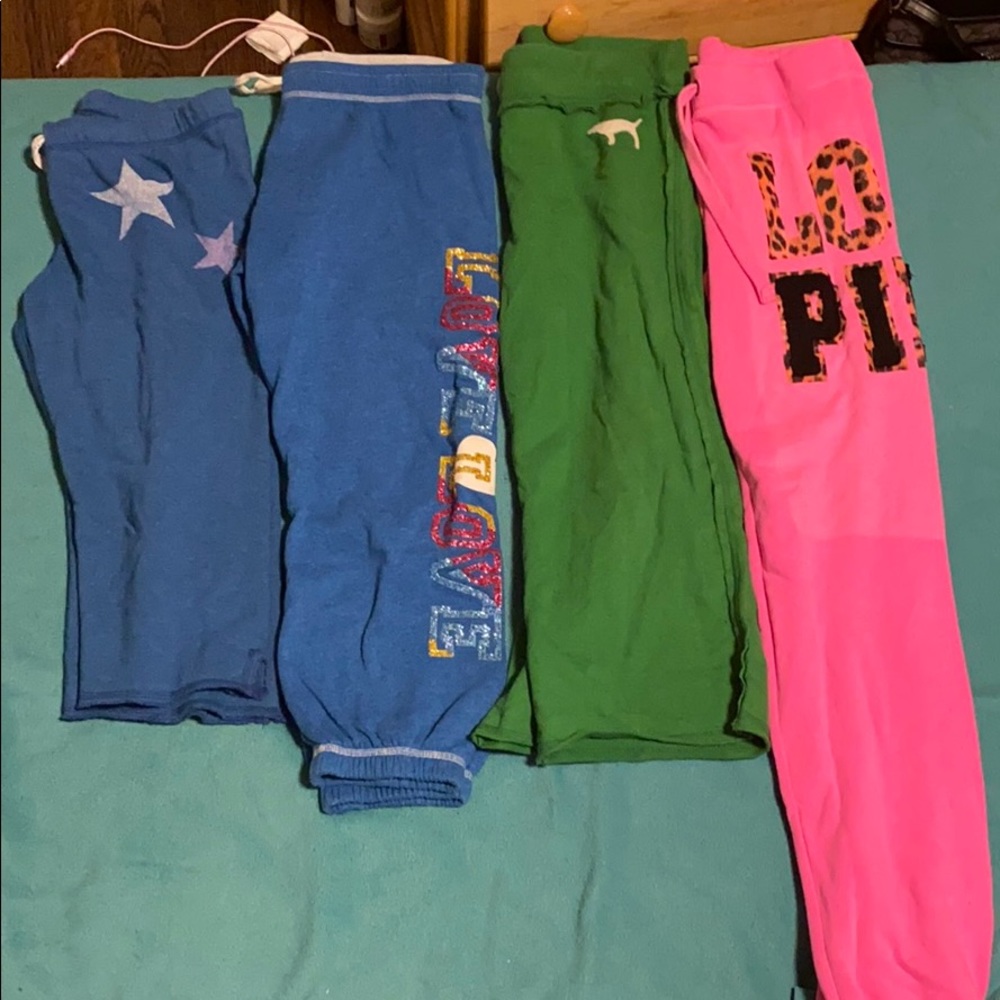 Pink sweatpants